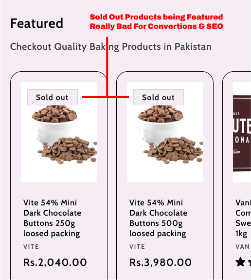 Bakers Supplies Shopify Website 