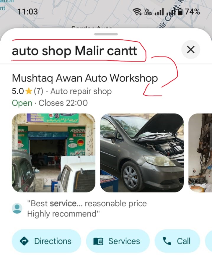 Auto Shop in Malir Cantt
