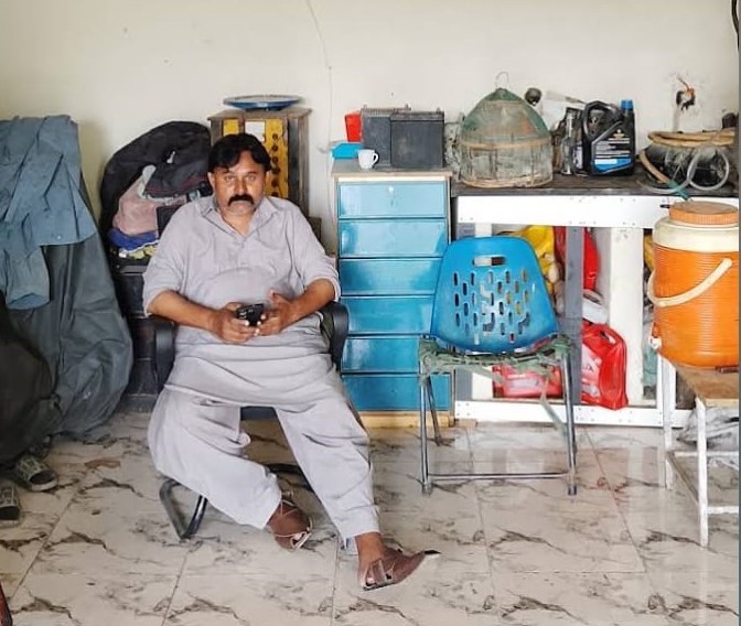 Khurram Awan Owner of Mushtaq Awan Auto Workshop in Malir Cantt
